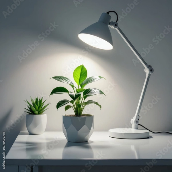 Obraz lamp and plant