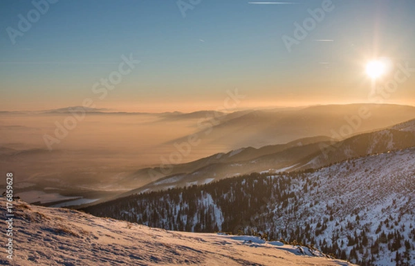 Obraz winter sunset 2