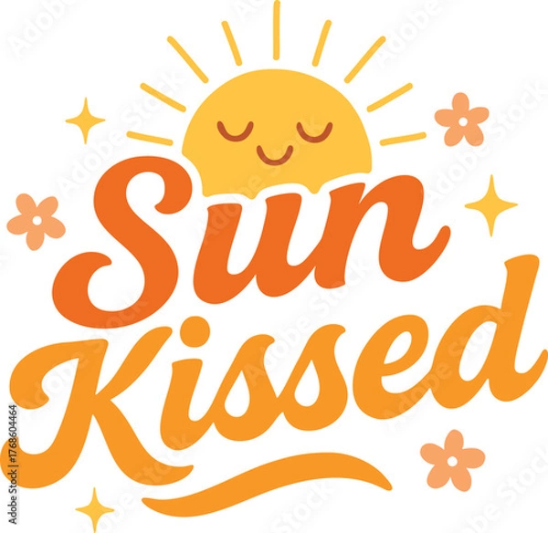 Fototapeta Sun Kissed, Sunshine isolated on white background.