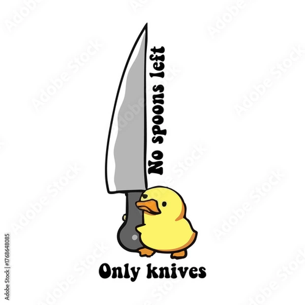 Fototapeta no spoons left only knives