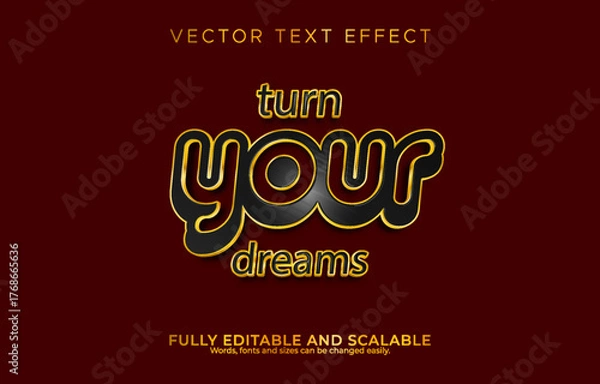 Fototapeta text effect