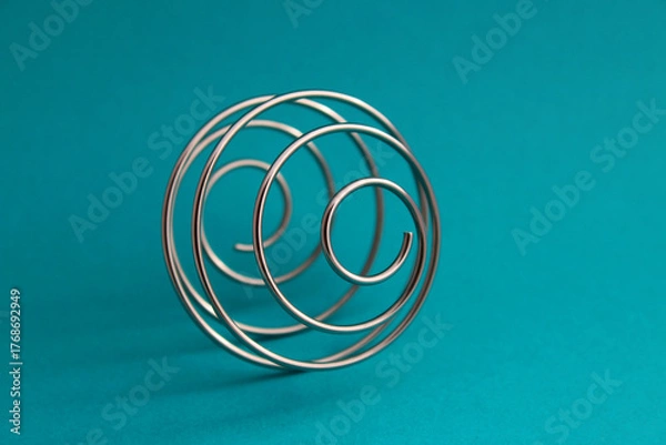 Obraz Metal spiral that forms a sphere
