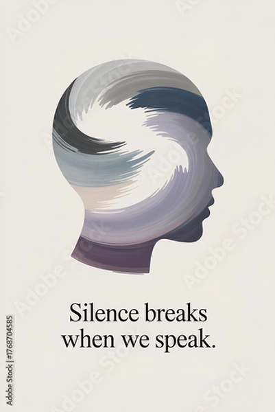 Fototapeta Silence Breaks When We Speak