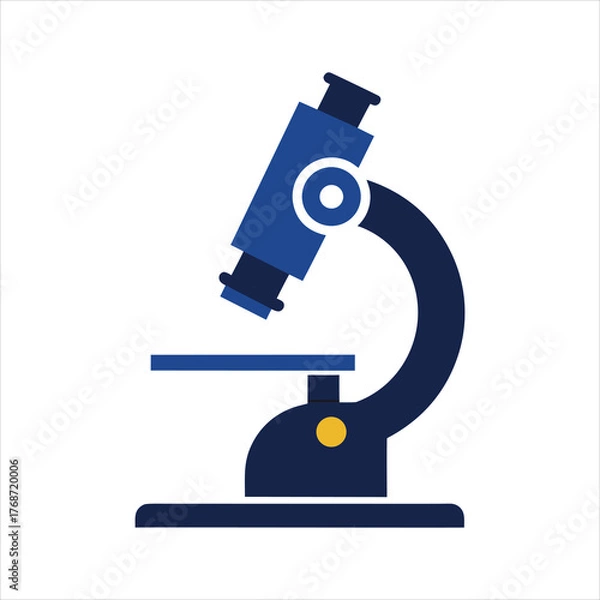 Fototapeta Science Laboratory Microscope Symbol Silhouette