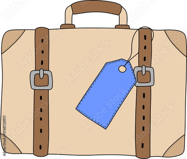 Obraz suitcase illustration