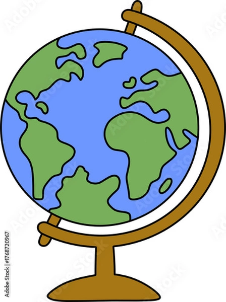 Obraz globe illustration