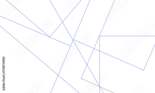 Fototapeta Blue and white chaotic lines pattern/texture/background. vector