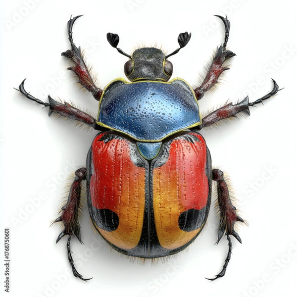 Fototapeta ladybug on white background