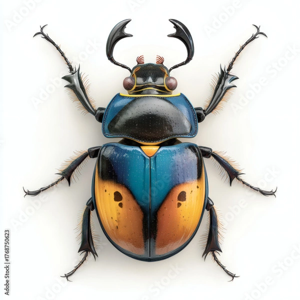 Fototapeta ladybug on white background