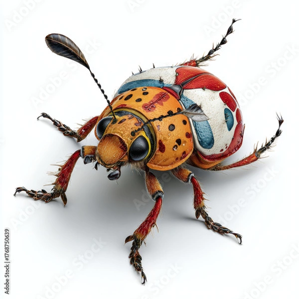 Obraz ladybug on white background