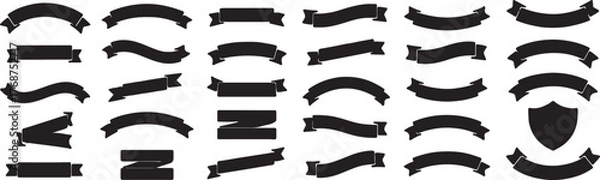 Obraz Decorative ribbon vector graphics collection