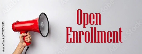 Fototapeta open enrollment	