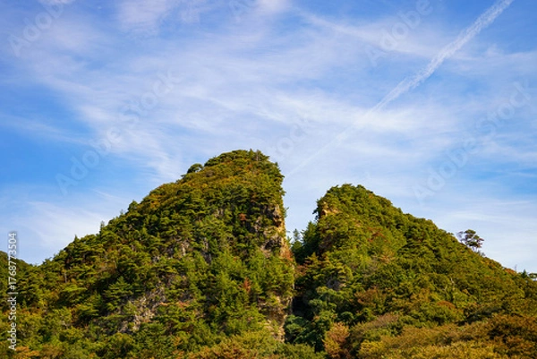 Obraz 世界遺産になった観光名所の佐渡金山の道遊の割戸