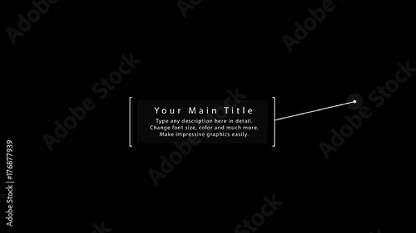 Fototapeta Boxed Bracket Callouts