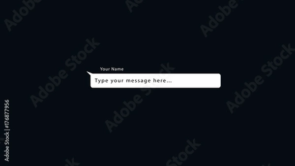 Fototapeta Speech Bubble Text Overlay