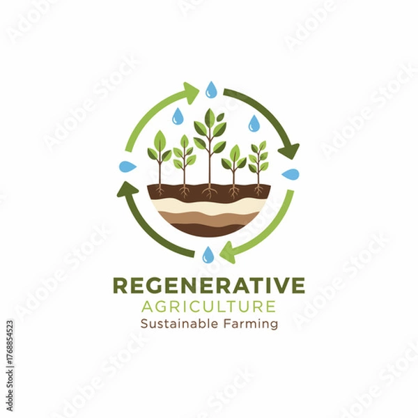 Fototapeta life through sustainable balance in every ecosystem.