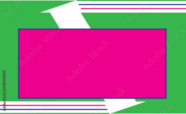 Obraz Dynamic Pink and Green Abstract Background