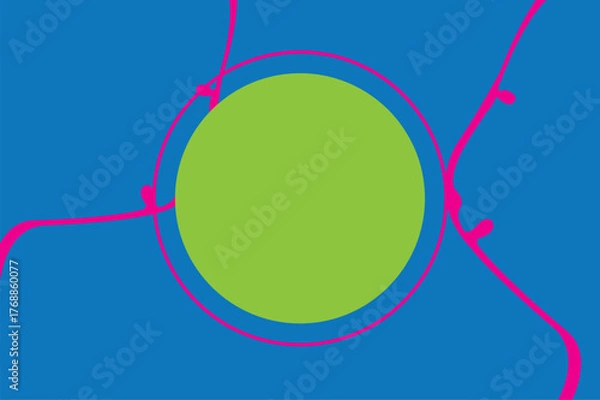 Obraz Abstract Circle
Pink Lines on Blue
Fluid Connections