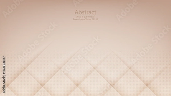 Obraz Elegant Beige brown Geometric Background with Subtle Gradient and Overlapping Diamond Pattern. Modern Trendy design in Vector Illustration