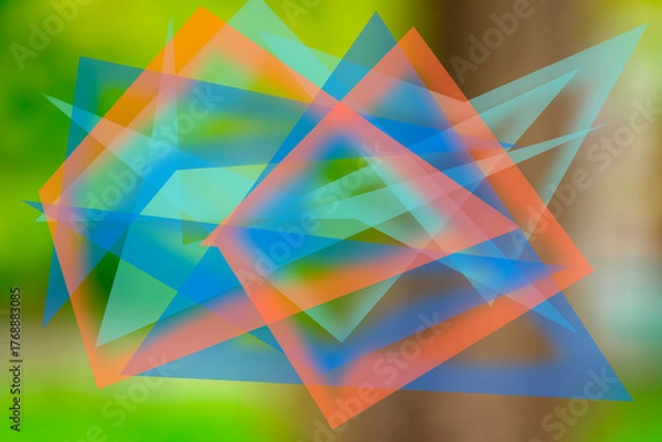 Obraz Colorful square shape design. Artistic background