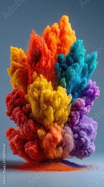 Obraz Colorful dust explosion