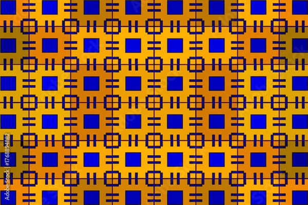 Obraz seamless pattern with geometric figures