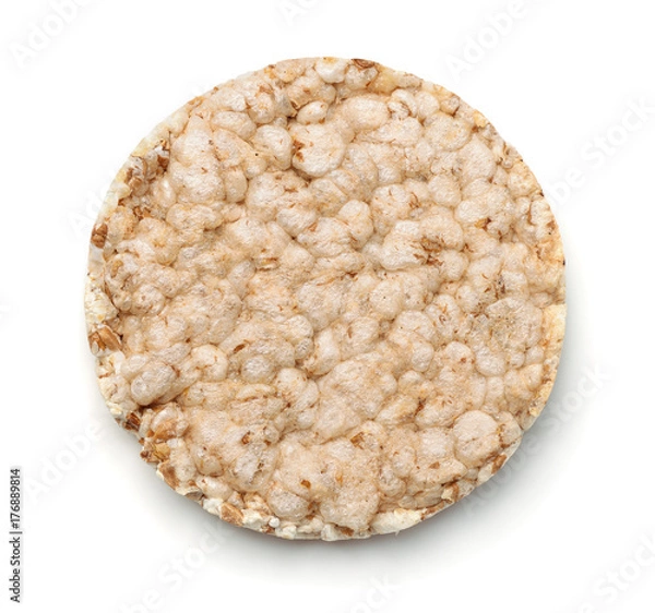 Fototapeta Top view of puffed crispbread