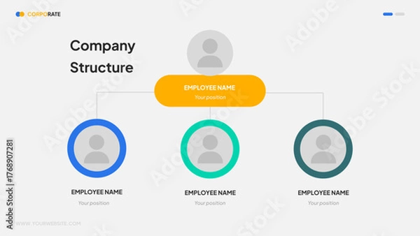 Obraz Company Hierarchy Infographic