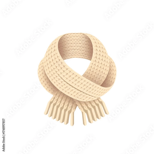 Obraz Beige Scarf Winter Accessory