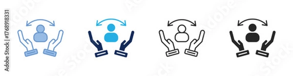 Fototapeta Retention Icon Collection Featuring Multiple Styles