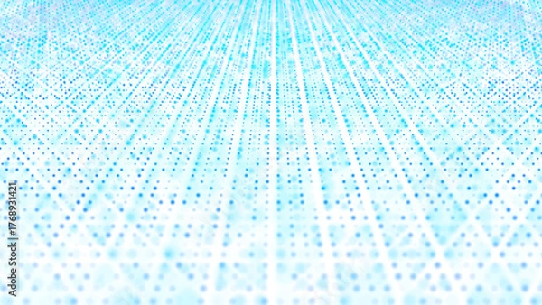 Fototapeta Blue Abstract Dot Texture. Randomly Placed Particles. Chaotic Mosaic with Small Dots. Ideal for Banners, Posters, Websites, and Social Media Frames.