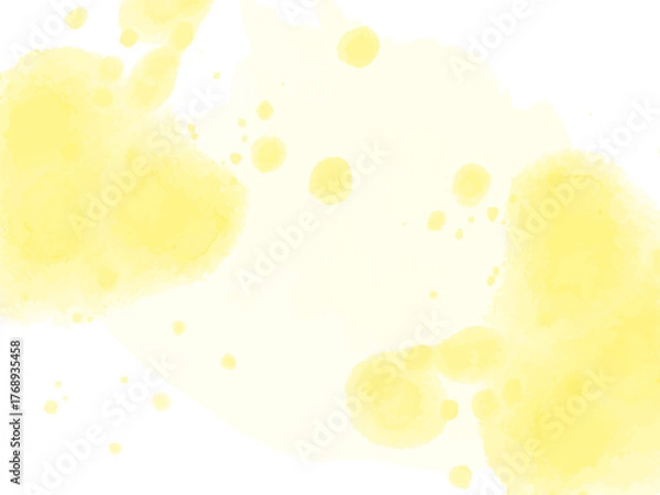 Obraz 鮮やか黄色の絵の具が飛び散る抽象的な背景イメージ