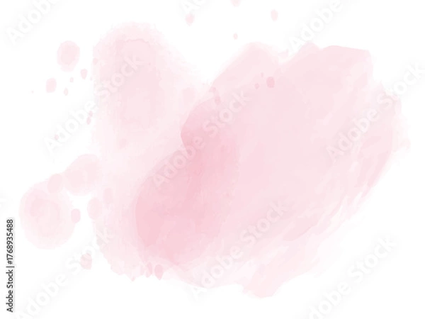 Obraz 淡いピンク色の抽象的な水彩イメージ 背景テクスチャー