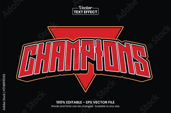 Fototapeta Retro vintage text effect, Editable text effect