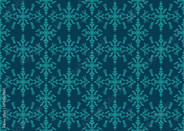 Obraz seamless damask pattern