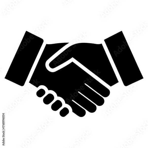 Obraz handshake vector illustration