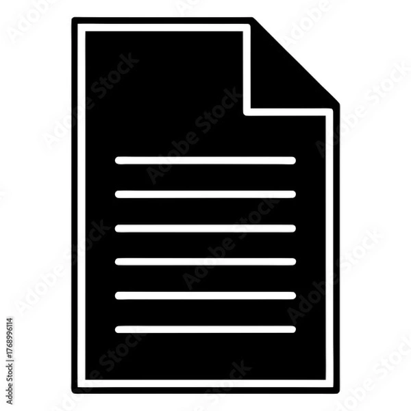 Obraz black folder icon