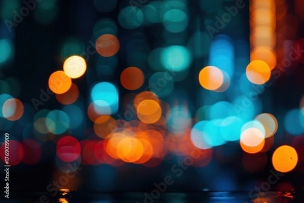 Obraz Bokeh light night backgrounds.