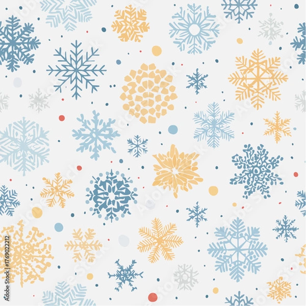 Obraz Snow Pattern Vector Bundle Collection