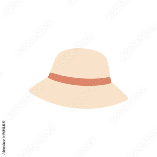Fototapeta hat isolated on white background