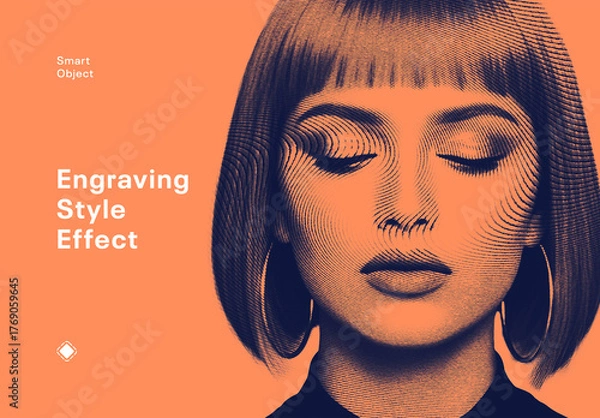 Obraz Engraving Style Photo Effect