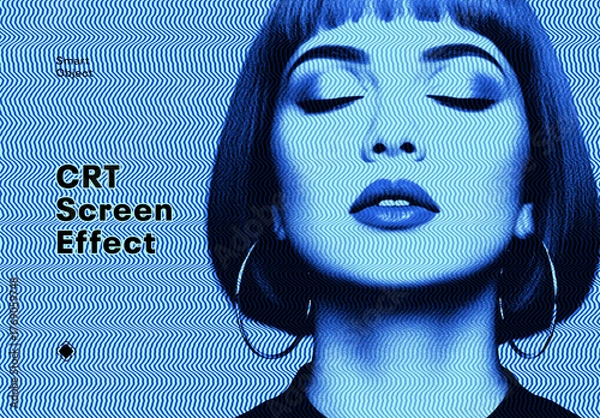 Obraz CRT Screen Photo Effect