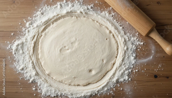 Obraz flour and rolling pin