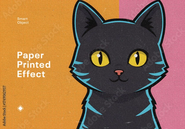 Obraz Paper Printed Photo Effect