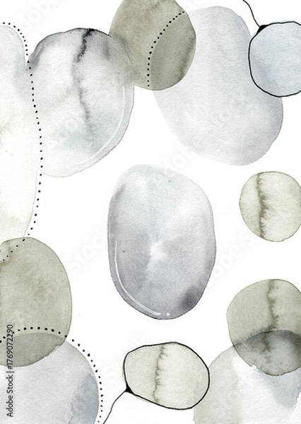 Obraz abstraktes authentisches Aquarell