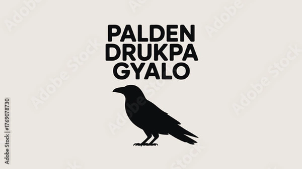 Fototapeta King Jigme Khesar Namgyel Coronation Bhutan Raven Symbol Design