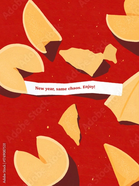 Fototapeta Fortune Cookie Message