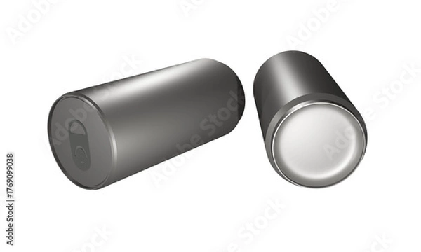Obraz tin can on white background