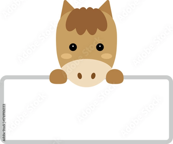 Fototapeta 말 동물