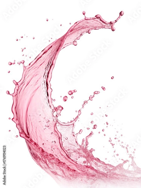 Fototapeta pink paint splashes